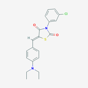 molecular formula C20H19ClN2O2S B301212 3-(3-Chlorophenyl)-5-[4-(diethylamino)benzylidene]-1,3-thiazolidine-2,4-dione 