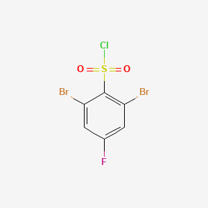 molecular formula C6H2Br2ClFO2S B3012124 2,6-Dibromo-4-fluorobenzene-1-sulfonyl chloride CAS No. 954273-63-3