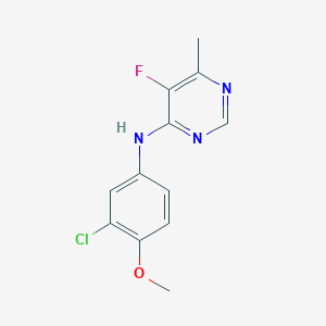 N-(3-Chloro-4-methoxyphenyl)-5-fluoro-6-methylpyrimidin-4-amine