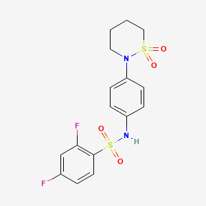 N-[4-(1,1-dioxothiazinan-2-yl)phenyl]-2,4-difluorobenzenesulfonamide