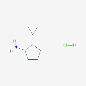 2-Cyclopropylcyclopentan-1-amine hydrochloride