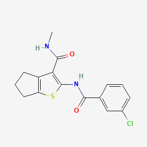 2-(3-chlorobenzamido)-N-methyl-4H,5H,6H-cyclopenta[b]thiophene-3-carboxamide