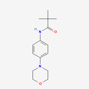 molecular formula C15H22N2O2 B3012150 2,2-dimethyl-N-(4-morpholinophenyl)propanamide CAS No. 250714-53-5