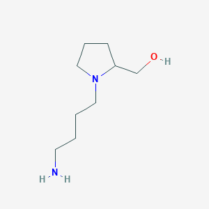 molecular formula C9H20N2O B3012155 [1-(4-氨基丁基)吡咯烷-2-基]甲醇 CAS No. 1249116-36-6