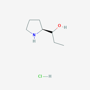 1-[(2S)-Pyrrolidin-2-yl]propan-1-ol;hydrochloride