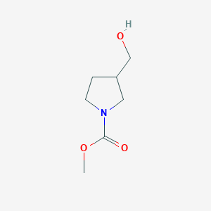 molecular formula C7H13NO3 B3012158 3-(羟甲基)吡咯烷-1-甲酸甲酯 CAS No. 1247812-12-9