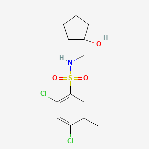 2,4-dichloro-N-((1-hydroxycyclopentyl)methyl)-5-methylbenzenesulfonamide