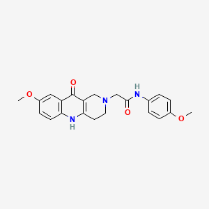 2-(8-methoxy-10-oxo-3,4-dihydrobenzo[b][1,6]naphthyridin-2(1H,5H,10H)-yl)-N-(4-methoxyphenyl)acetamide