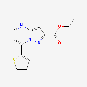 Ethyl 7-(thiophen-2-yl)pyrazolo[1,5-a]pyrimidine-2-carboxylate