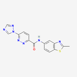 N-(2-methylbenzo[d]thiazol-5-yl)-6-(1H-1,2,4-triazol-1-yl)pyridazine-3-carboxamide