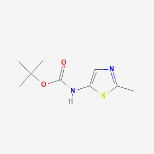 molecular formula C9H14N2O2S B3012210 叔丁基（2-甲基噻唑-5-基）氨基甲酸酯 CAS No. 936361-25-0