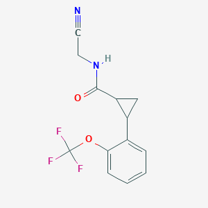 N-(Cyanomethyl)-2-[2-(trifluoromethoxy)phenyl]cyclopropane-1-carboxamide