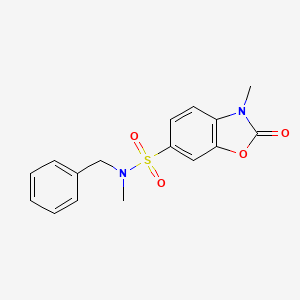 N-benzyl-N,3-dimethyl-2-oxo-2,3-dihydrobenzo[d]oxazole-6-sulfonamide