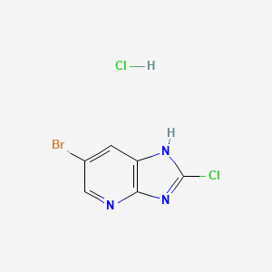 6-Bromo-2-chloro-3H-imidazo[4,5-b]pyridine hydrochloride