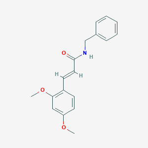 molecular formula C18H19NO3 B3012234 (E)-N-benzyl-3-(2,4-dimethoxyphenyl)acrylamide CAS No. 186261-37-0