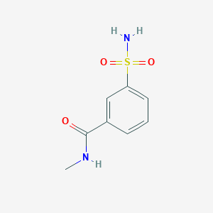 molecular formula C8H10N2O3S B3012236 N-methyl-3-sulfamoylbenzamide CAS No. 90271-48-0