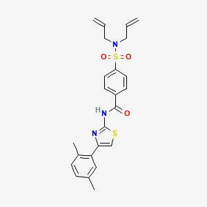 4-(N,N-diallylsulfamoyl)-N-(4-(2,5-dimethylphenyl)thiazol-2-yl)benzamide