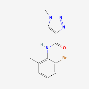 molecular formula C11H11BrN4O B3012259 N-(2-Bromo-6-methylphenyl)-1-methyltriazole-4-carboxamide CAS No. 2319808-33-6