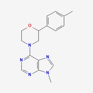 2-(4-Methylphenyl)-4-(9-methylpurin-6-yl)morpholine