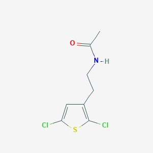molecular formula C8H9Cl2NOS B3012266 N-[2-(2,5-Dichlorothiophen-3-yl)ethyl]acetamide CAS No. 2445791-05-7