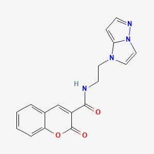 N-(2-(1H-imidazo[1,2-b]pyrazol-1-yl)ethyl)-2-oxo-2H-chromene-3-carboxamide