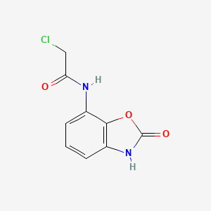 molecular formula C9H7ClN2O3 B3012276 2-Chloro-N-(2-oxo-3H-1,3-benzoxazol-7-yl)acetamide CAS No. 2387159-32-0