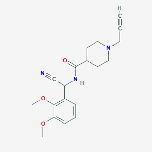 N-[cyano(2,3-dimethoxyphenyl)methyl]-1-(prop-2-yn-1-yl)piperidine-4-carboxamide