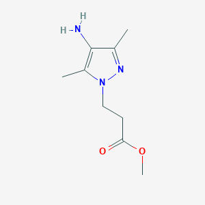 methyl 3-(4-amino-3,5-dimethyl-1H-pyrazol-1-yl)propanoate