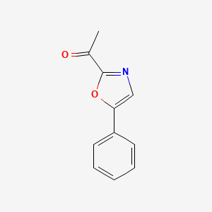 molecular formula C11H9NO2 B3012306 1-(5-苯基-1,3-恶唑-2-基)乙烷-1-酮 CAS No. 108665-59-4