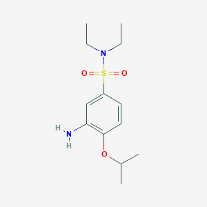 3-amino-N,N-diethyl-4-(propan-2-yloxy)benzene-1-sulfonamide