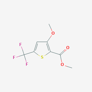 molecular formula C8H7F3O3S B3012316 Methyl 3-methoxy-5-(trifluoromethyl)thiophene-2-carboxylate CAS No. 181063-89-8