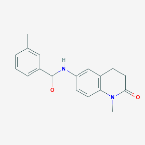 molecular formula C18H18N2O2 B3012328 3-methyl-N-(1-methyl-2-oxo-1,2,3,4-tetrahydroquinolin-6-yl)benzamide CAS No. 921999-71-5