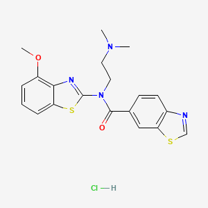 N-(2-(dimethylamino)ethyl)-N-(4-methoxybenzo[d]thiazol-2-yl)benzo[d]thiazole-6-carboxamide hydrochloride