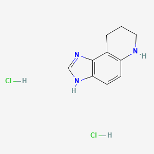 molecular formula C10H13Cl2N3 B3012350 3H,6H,7H,8H,9H-咪唑并[4,5-f]喹啉二盐酸盐 CAS No. 55299-98-4