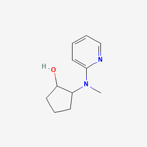 molecular formula C11H16N2O B3012387 2-[Methyl(pyridin-2-yl)amino]cyclopentan-1-ol CAS No. 2199302-29-7