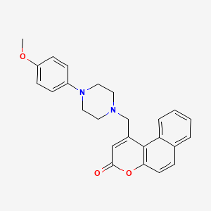 1-[[4-(4-Methoxyphenyl)piperazin-1-yl]methyl]benzo[f]chromen-3-one