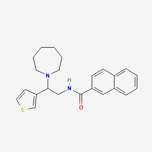 N-(2-(azepan-1-yl)-2-(thiophen-3-yl)ethyl)-2-naphthamide