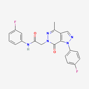 B3012409 N-(3-fluorophenyl)-2-(1-(4-fluorophenyl)-4-methyl-7-oxo-1H-pyrazolo[3,4-d]pyridazin-6(7H)-yl)acetamide CAS No. 941973-04-2