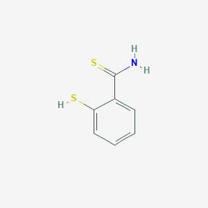 molecular formula C7H7NS2 B3012412 2-Sulfanylbenzenecarbothioamide CAS No. 1515447-76-3