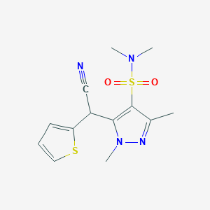 5-[cyano(2-thienyl)methyl]-N,N,1,3-tetramethyl-1H-pyrazole-4-sulfonamide