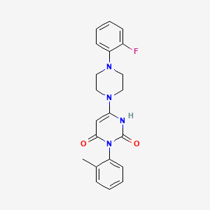 6-(4-(2-fluorophenyl)piperazin-1-yl)-3-(o-tolyl)pyrimidine-2,4(1H,3H)-dione