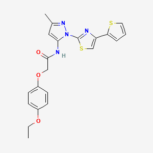 2-(4-ethoxyphenoxy)-N-(3-methyl-1-(4-(thiophen-2-yl)thiazol-2-yl)-1H-pyrazol-5-yl)acetamide