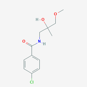 4-chloro-N-(2-hydroxy-3-methoxy-2-methylpropyl)benzamide
