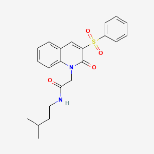 N-(sec-butyl)-1-[(2-oxo-3-propyl-2,3-dihydro-1,3-benzothiazol-6-yl)sulfonyl]piperidine-4-carboxamide