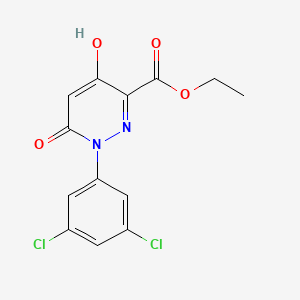 Ethyl 1-(3,5-dichlorophenyl)-4-hydroxy-6-oxo-1,6-dihydro-3-pyridazinecarboxylate