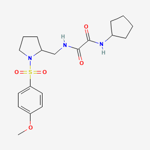 N1-cyclopentyl-N2-((1-((4-methoxyphenyl)sulfonyl)pyrrolidin-2-yl)methyl)oxalamide
