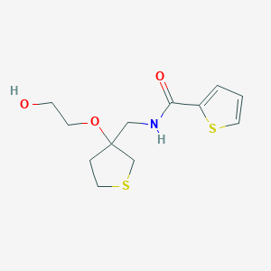 N-((3-(2-hydroxyethoxy)tetrahydrothiophen-3-yl)methyl)thiophene-2-carboxamide