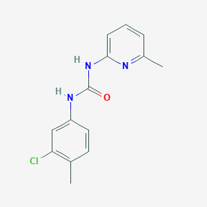 N-(3-chloro-4-methylphenyl)-N'-(6-methyl-2-pyridinyl)urea