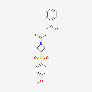 1-(3-((4-Methoxyphenyl)sulfonyl)azetidin-1-yl)-4-phenylbutane-1,4-dione