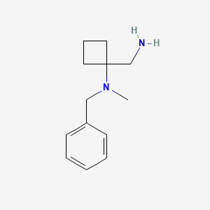 molecular formula C13H20N2 B3012494 1-(aminomethyl)-N-benzyl-N-methylcyclobutan-1-amine CAS No. 1501189-97-4